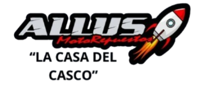 Logo allus cascos motos