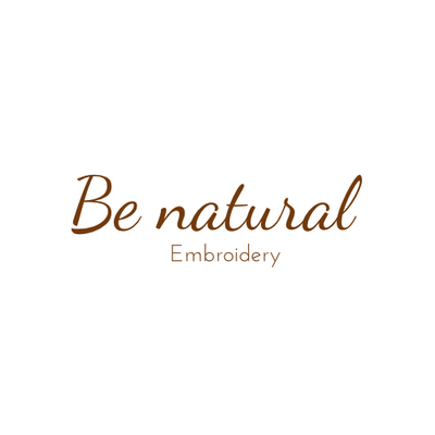 Logo Be natural embroidery
