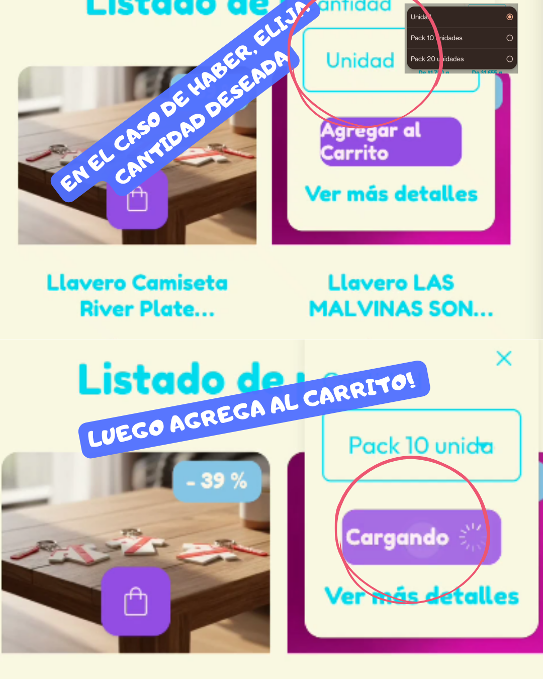Paso 2 de instrucciones de compra en SOMOS E3D