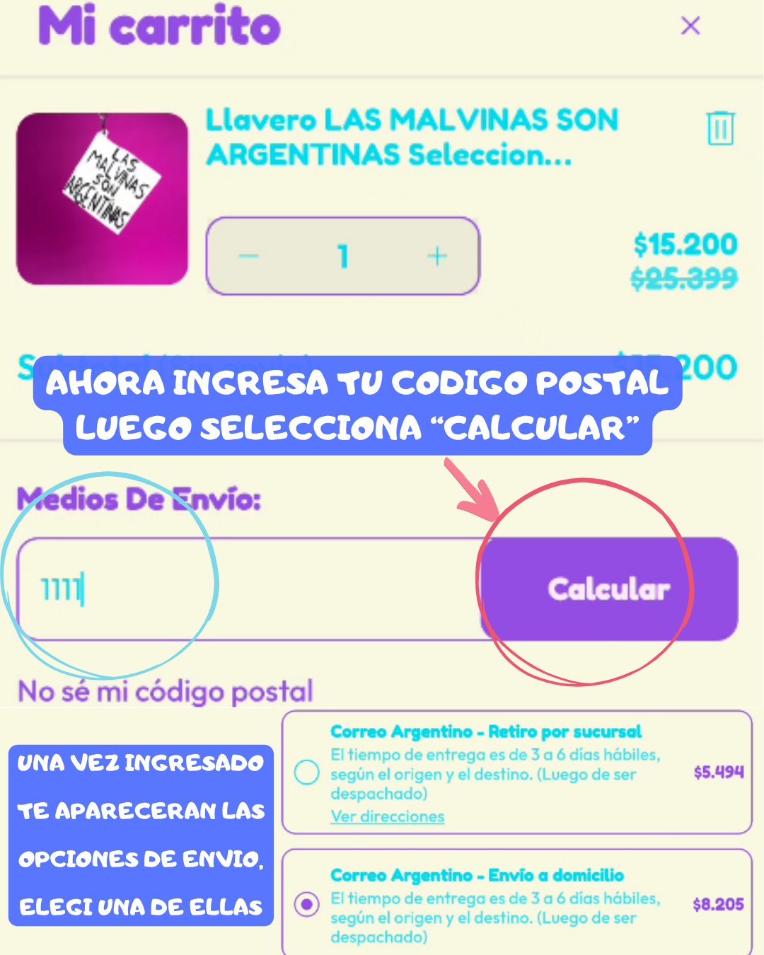 Paso 3 de instrucciones de compra en SOMOS E3D