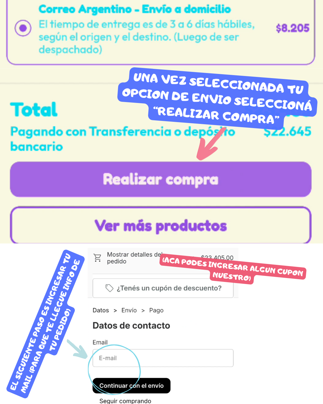 Paso 4 de instrucciones de compra en SOMOS E3D