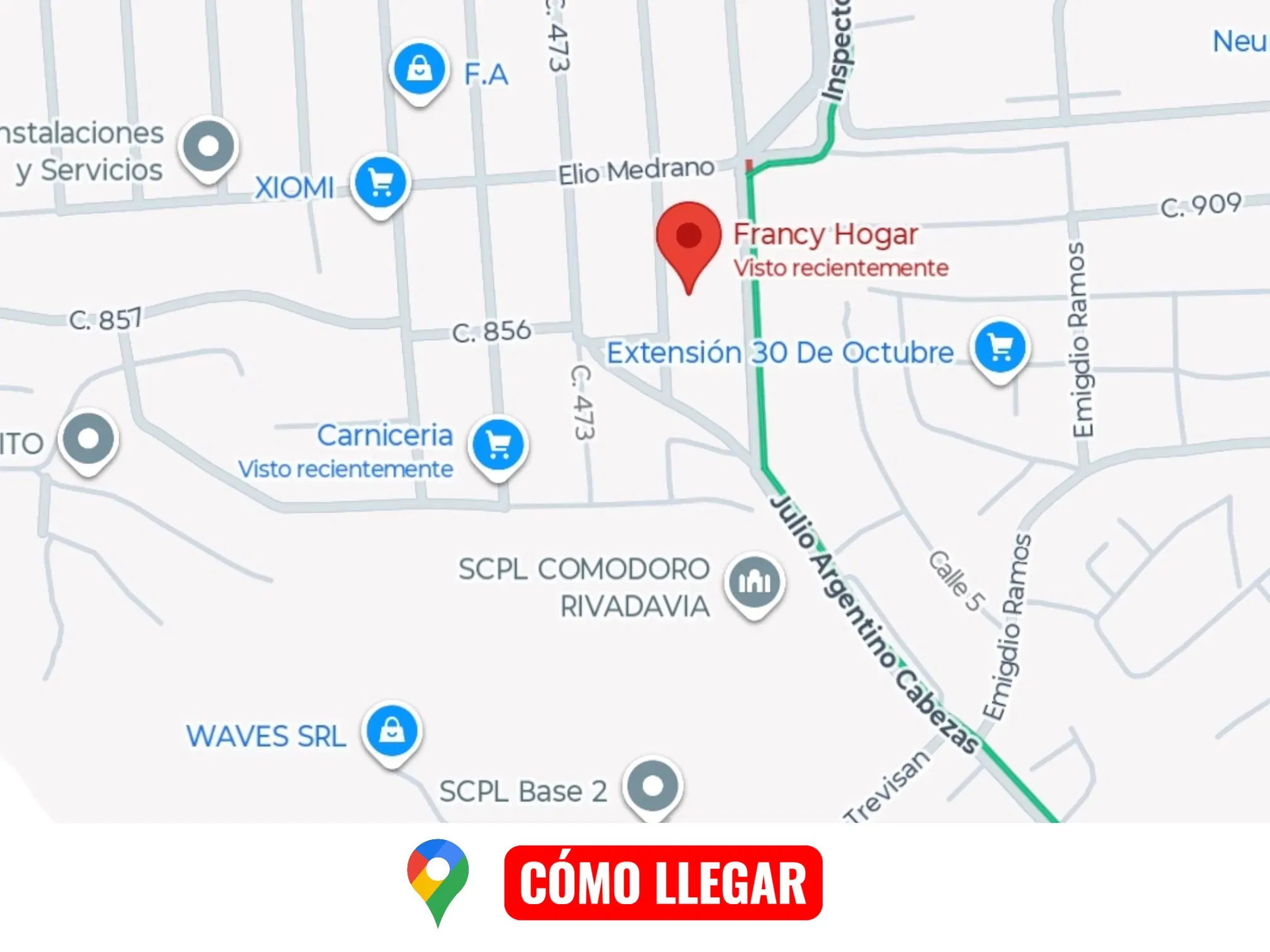 Ubicación Francy Hogar