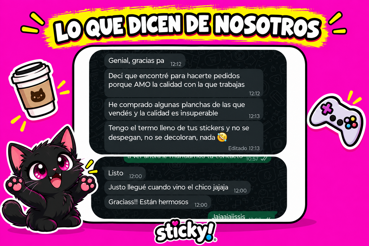 Reseña Cliente Sticky 1