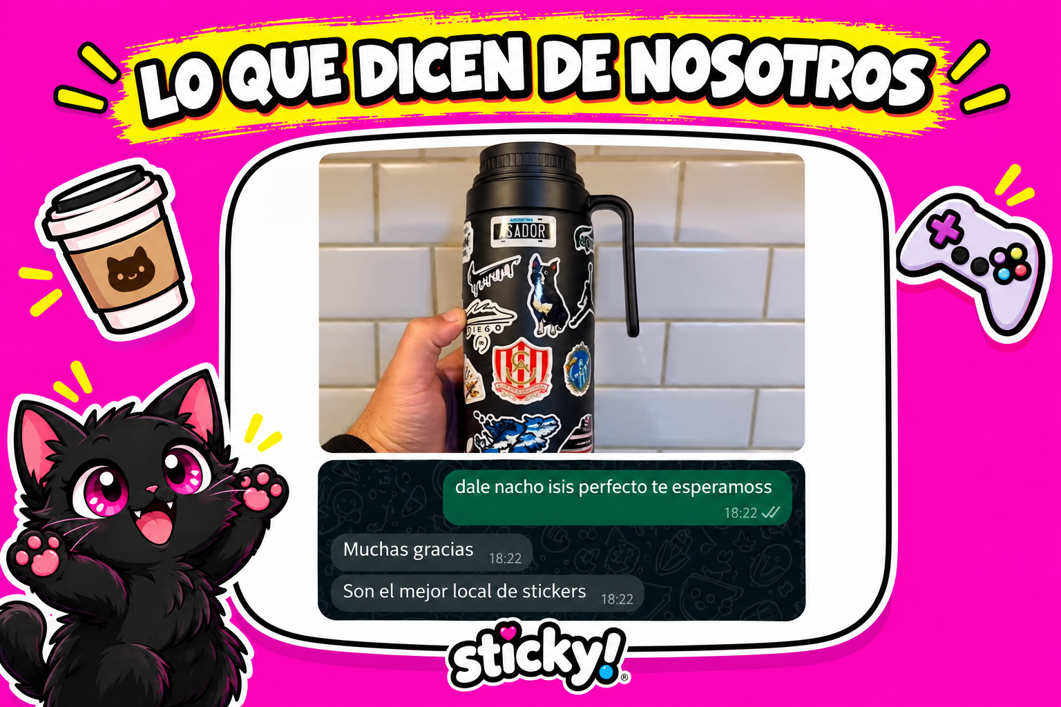 Reseña Cliente Sticky 5
